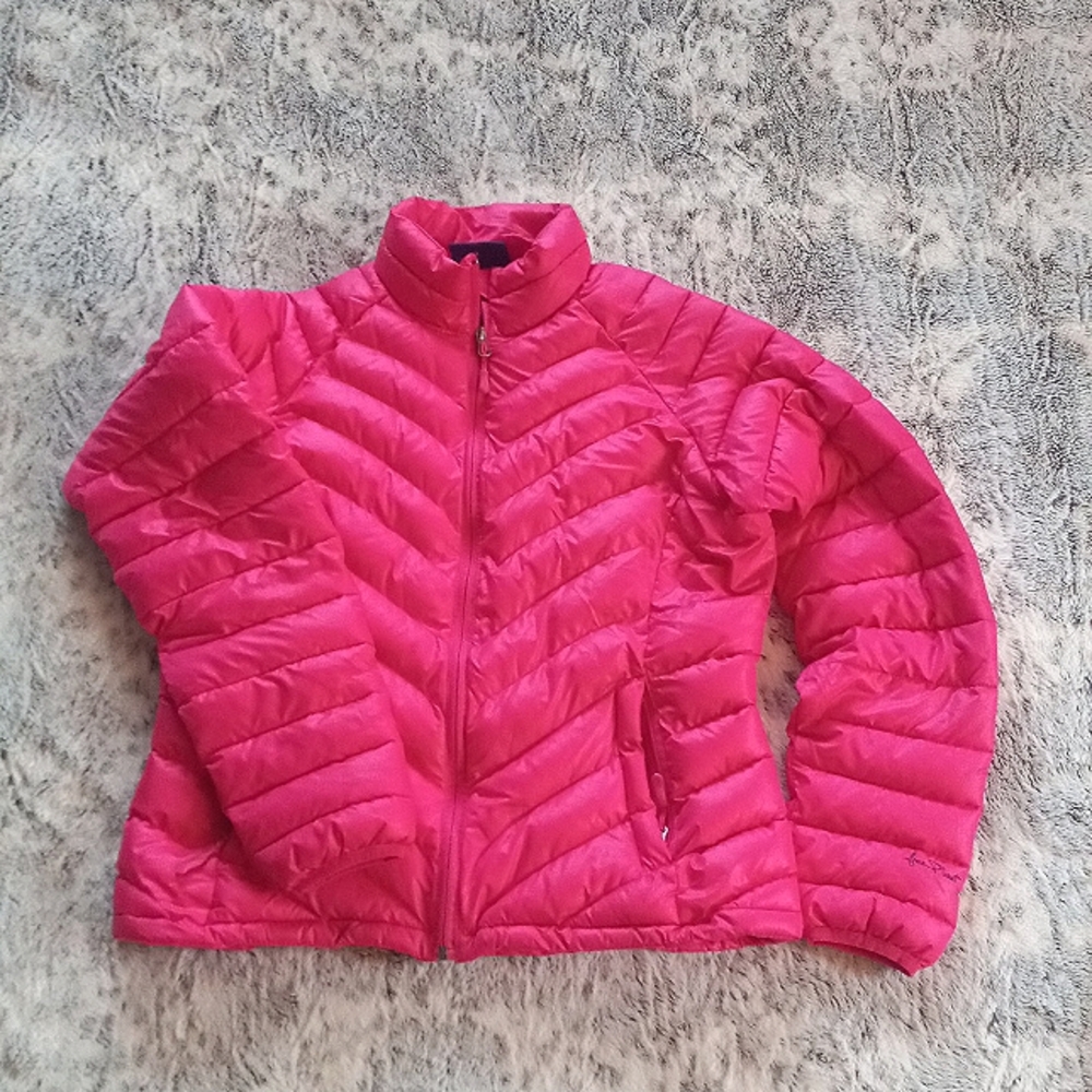 Free People Pink puffer coat